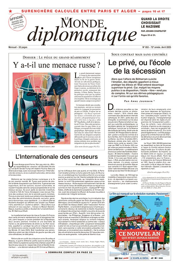Titre: Le Monde Politique et Militaire du 8 Avril 2025